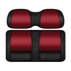 DoubleTake Veranda Front Cushion Set, Club Car Precedent 04+ - Black/Ruby