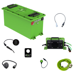 Bolt Energy Denago 51V 105AH Thin Heated Standard Battery with CAN Adapter Kit