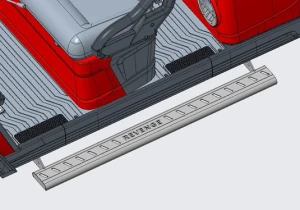 Nerf Bar Side Steps Pair for ICON i60LX Golf Carts (Does NOT FIT Epic CARTS)