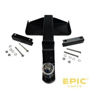 Trailer Hitch Tow Kit for EPIC E20, E40F, E40FL Golf Carts (Without Step Plates Installed)