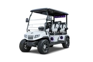 2027 Evolution D5 Ranger 4 Plus Pearl White lithium golf cart