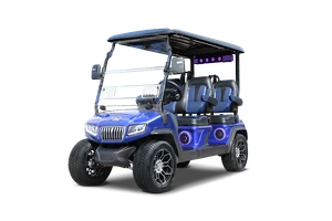 2027 Evolution D5 Ranger 4 Plus Portimao Blue lithium golf cart