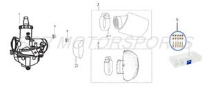 (01) CARBURETOR ASSEMBLY (SG 30 VM26)