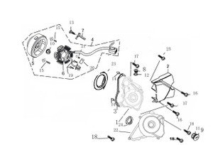 (11) STATOR CAP O-RING (11) STATOR CAP O-RING
