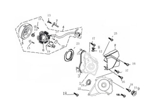 (12) O-RING (TOP TIMING CAP) (12) O-RING (TOP TIMING CAP)