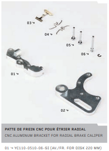 (05) CNC ALUMINUM BRACKET FOR CALIPER (05) CNC ALUMINUM BRACKET FOR CALIPER