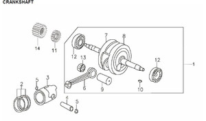 (01) CRANK CONNECTING ROD (01) CRANK CONNECTING ROD