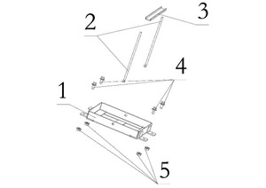 Kandi Kruiser Battery Frame, Kandi Kruiser Battery Rod, Kandi Kruiser Battery Hold-Down, Kandi Kruiser Battery Frame, Kandi Kruiser Battery Rod, Kandi Kruiser Battery Hold-Down,