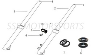 Fork Dust Seal for SSR SR110 & SR125 Fork Dust Seal for SSR SR110 & SR125