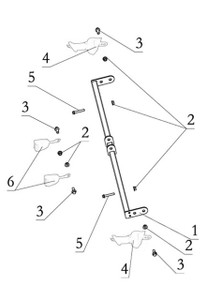 (02) Kandi Kruiser Hexagonal Flance Lock Nut (M10x1.25)