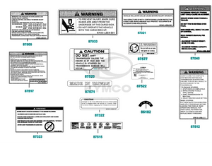 2022 KYMCO UXV 700i (Caution Label)