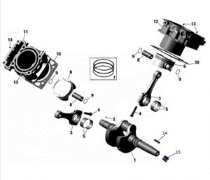 2023 Aodes Desertcross 1000-6 HVAC (Crankshaft, Cylinder & Piston Assembly)