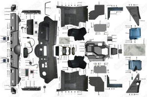 2023 Odes Junglecross 800ST-2 (Plastic Covers Middle 2)