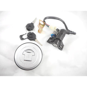 (04) Scooter Ignition Key Switch w/ Fuel Cap for New Racer 50 (04) Scooter Ignition Key Switch w/ Fuel Cap for New Racer 50
