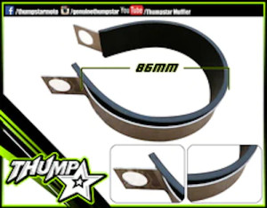 7496 | Exhaust Muffler Clamp- 86mm I.D. 7496 | Exhaust Muffler Clamp- 86mm I.D.