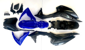 BRV101-BLU | Aftermarket BLUE/BLACK Plastics Kit | V5 BRV101-BLU | Aftermarket BLUE/BLACK Plastics Kit | V5