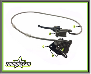 3650 | Front Brake Single Piston Assembly 8/42 (V5), TSK 50, TSB110, TSB125, TSX125, TSX140 & Other V5 Models. 3650 | Front Brake Single Piston Assembly 8/42 (V5), TSK 50, TSB110, TSB125, TSX125, TSX140 & Other V5 Models.
