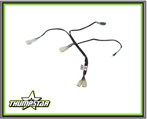 This image showcases the 3055 Wiring Harness, a high-quality main wiring harness designed for kick-start Version 5 Thumpstar motorcycles. The harness features waterproof socket connections and a durable construction, ensuring reliable electrical performance even in wet or muddy conditions. Its precision fitment and comprehensive wiring solution make it a must-have upgrade for pit bike enthusiasts and competitive racers. This image showcases the 3055 Wiring Harness, a high-quality main wiring harness designed for kick-start Version 5 Thumpstar motorcycles. The harness features waterproof socket connections and a durable construction, ensuring reliable electrical performance even in wet or muddy conditions. Its precision fitment and comprehensive wiring solution make it a must-have upgrade for pit bike enthusiasts and competitive racers.