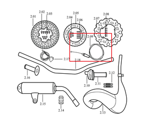 8044 | Throttle Cable | MX85 8044 | Throttle Cable | MX85