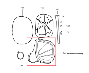 8027 | Carburetor Connector | MX85 8027 | Carburetor Connector | MX85