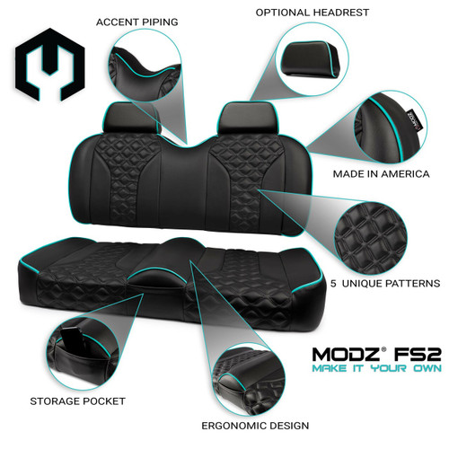 MODZ® FS2 CUSTOM FRONT SEAT - BLACK BASE