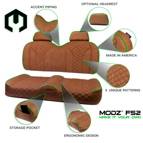 MODZ FS2 CUSTOM FRONT SEAT - RUST BASE