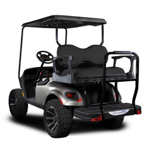 MadJax Genesis 300 with Deluxe Black Aluminum Rear Flip Seat - E-Z-GO TXT