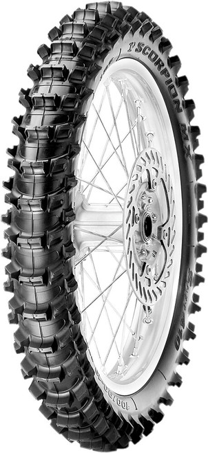 PIRELLI TIRE MX SOFT SCORPION REAR TIRE - 80/100-12"