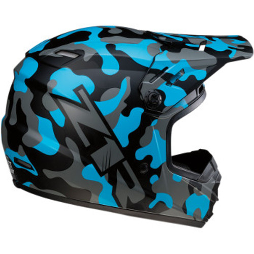 Z1R Youth Rise Helmet - Camo - Blue - Large