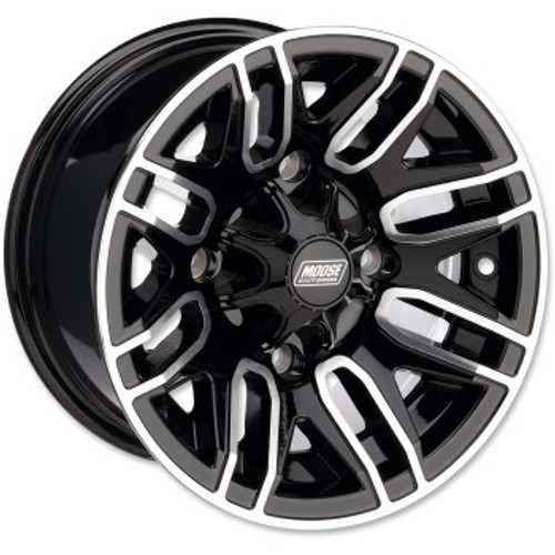 Moose Wheel - 112X - Rear - Black - 12x8 - 4/110 - 4+4