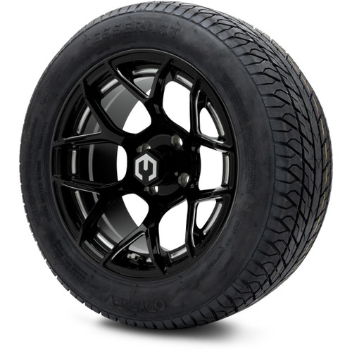 MODZ 14" Renegade Glossy Black with Ball Mill Wheels & Street Tires Combo