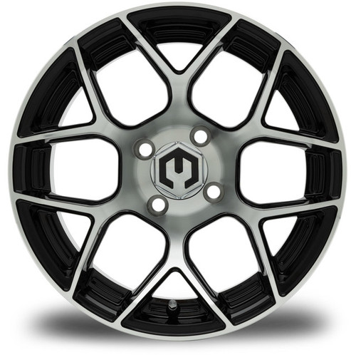 MODZ® Renegade Machined Black 14" Golf Cart Wheel