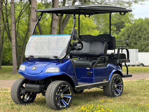 2024 Evolution Classic 4 Plus Lithium Ion Battery Golf Cart For Sale (Portimao Blue) "Limited Edition"
