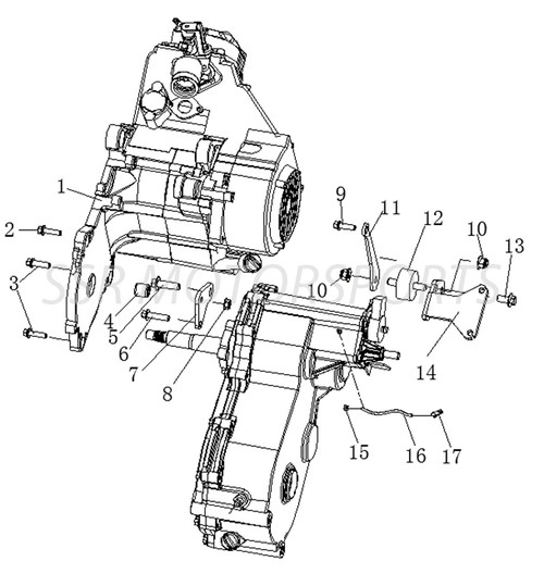 Engine Assembly (SSR Bison 200)