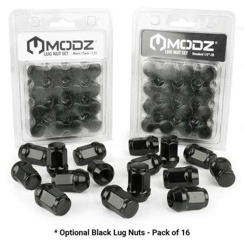 MODZ 14" Vortex Glossy Black Wheels & Street Tires Combo