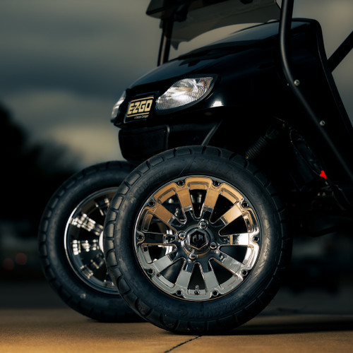 MODZ 14" Bomber Chrome Wheels & Street Tires Combo