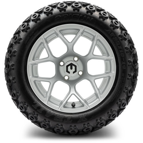 MODZ 14" Renegade Silver Wheels & Off-Road Tires Combo