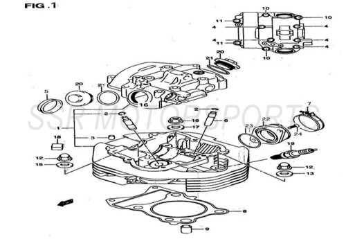 SSR XF250 Cylinder Head Assembly (Free Shipping)