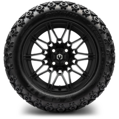 MODZ 14" Galaxy Matte Black Wheels & Off-Road Tires Combo