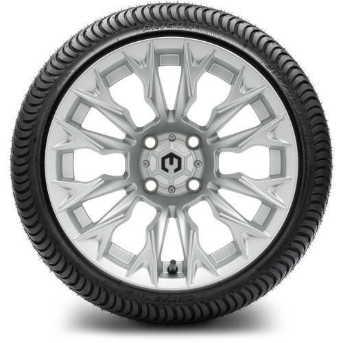 MODZ 14" Falcon Silver Wheels & Street Tires Combo