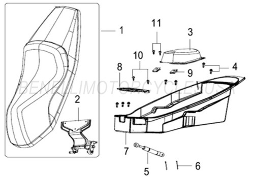 Benelli Zafferano Seat (Free Shipping)