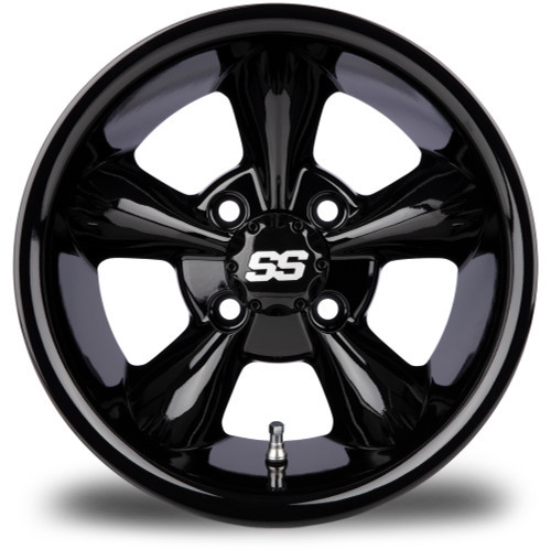 MODZ Godfather Glossy Black 12" Golf Cart Wheel