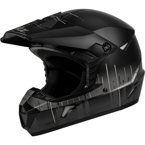 GMAX MX-46 FREQUENCY OFF-ROAD HELMET MATTE BLACK/GREY SM (Free Shipping)