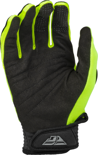 FLY RACING YOUTH F-16 GLOVES HI-VIS/BLACK YL (Free Shipping)