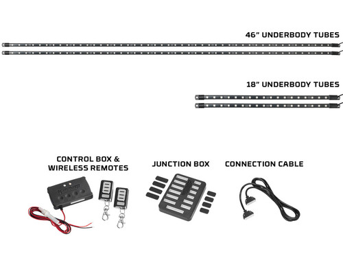 Million Color Expandable LED 6-Seater Golf Cart Underbody Lighting Kit