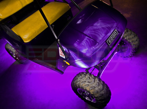 4pc Purple LED Golf Cart Underbody Lighting Kit