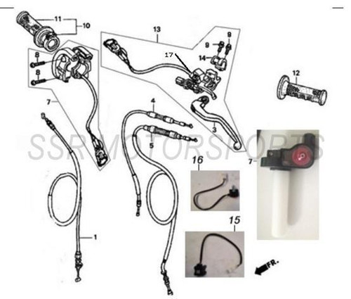 Clutch Lockout Switch for SSR SR150, XD150, SR189, SR250s, SR450s