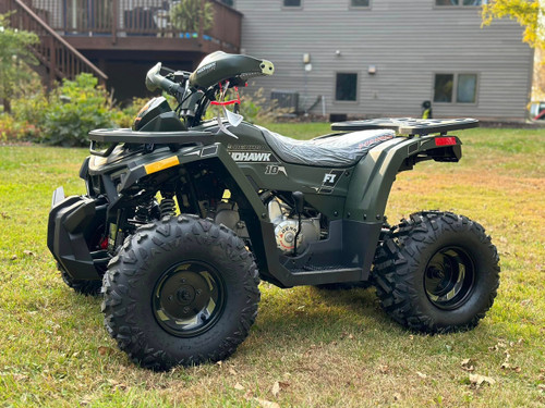 “2026 Denago Mudhawk 10 youth ATV matte green – 120cc ATV for kids”