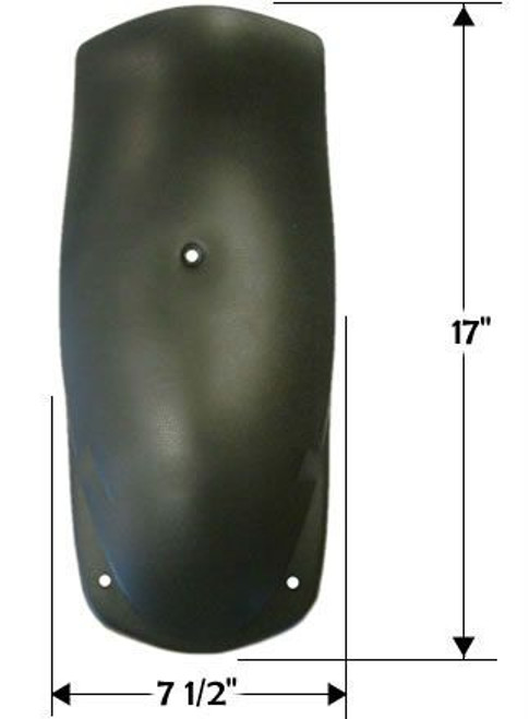 (3)-Hammerhead Fender, 17" x 7.5" Three Bolt Holes Fender for Mudhead 208R / 150cc / 250cc / 300cc - 7.010.034-SS replaces 15206, 7.010.034, 17-0211-00