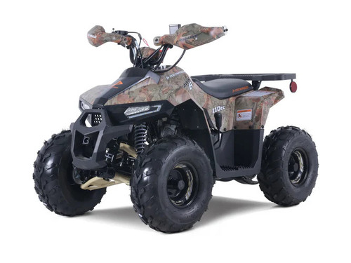 Denago Mudhawk 6 youth ATV Camo – kids 4 wheeler with remote shut-off.